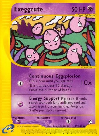 Exeggcute (77) (/147) [Vintage: Aquapolis] Pokemon Single Pokémon
