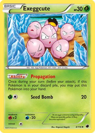 Exeggcute (4/116) [BW: Plasma Freeze] Pokemon Single Pokémon
