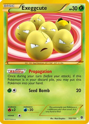 Exeggcute (102 Secret Rare) (/101) Holofoil [BW: Plasma Blast] Pokemon Single Pokémon
