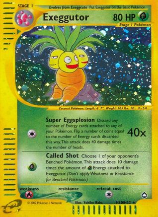 Exeggutor (H10) (/147) Holofoil [Vintage: Aquapolis] Pokemon Single Pokémon