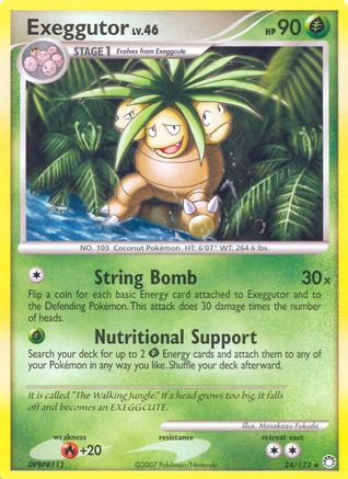 Exeggutor (/123) Reverse Holofoil [DP: Mysterious Treasures] Pokemon Single Pokémon