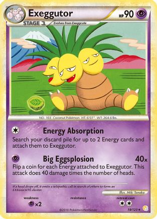 Exeggutor (18/123) Reverse Holofoil [HGSS: Base Set] Pokemon Single Pokémon