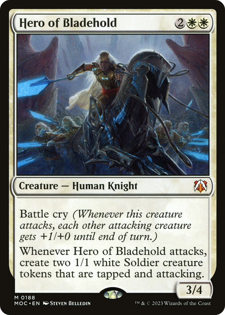 Hero of Bladehold (MOC-188) [March of the Machine Commander] MTG Single Wizards of the Coast
