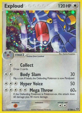Exploud (/106) Holofoil [EX: Emerald] Pokemon Single Pokémon