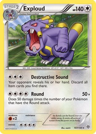 Exploud (/135) [BW: Plasma Storm] Pokemon Single Pokémon