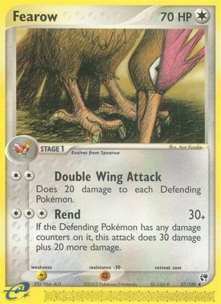 Fearow (/100) Reverse Holofoil [EX: Sandstorm] Pokemon Single Pokémon