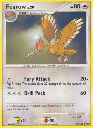 Fearow (/100) Reverse Holofoil [DP: Majestic Dawn] Pokemon Single Pokémon