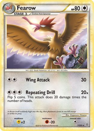 Fearow (/95) [HGSS: Unleashed] Pokemon Single Pokémon