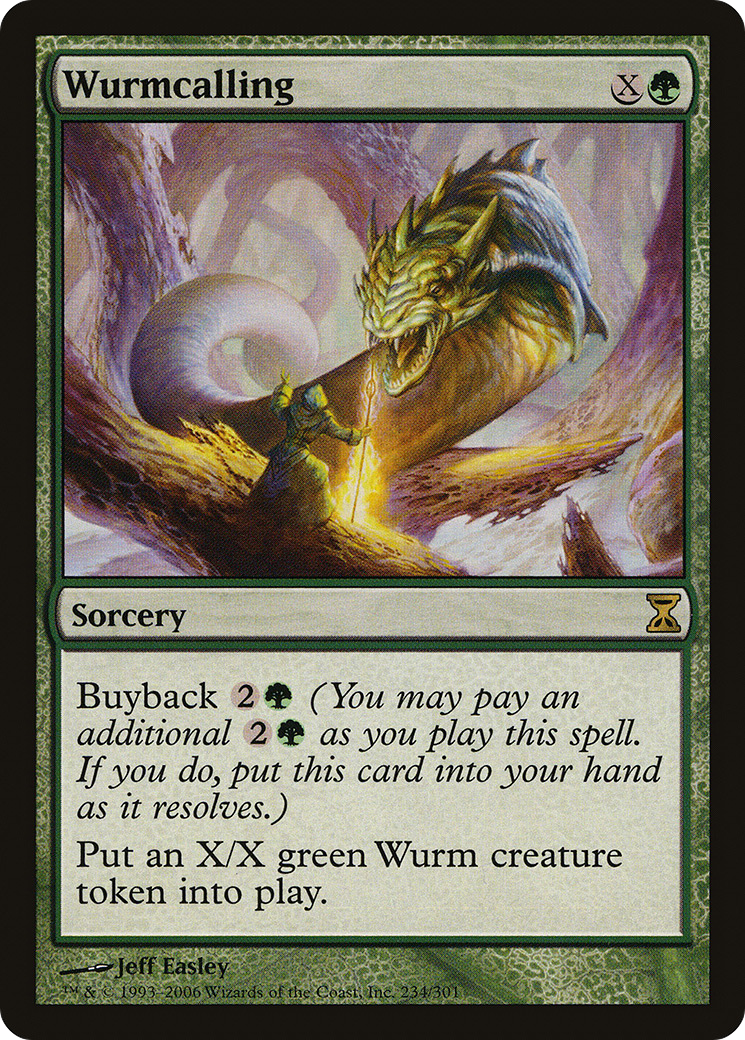 Wurmcalling (TSP-234) [Time Spiral] MTG Single Wizards of the Coast