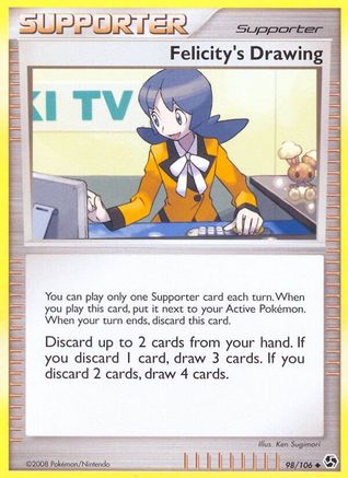 Felicity's Drawing (98/106) Reverse Holofoil [DP: Great Encounters] Pokemon Single Pokémon