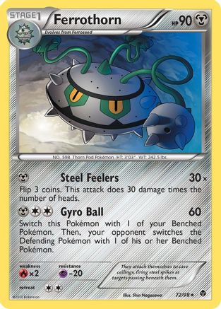 Ferrothorn (72) (/98) [BW: Emerging Powers] Pokemon Single Pokémon