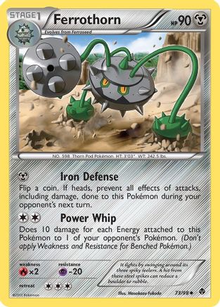 Ferrothorn (73) (/98) [BW: Emerging Powers] Pokemon Single Pokémon
