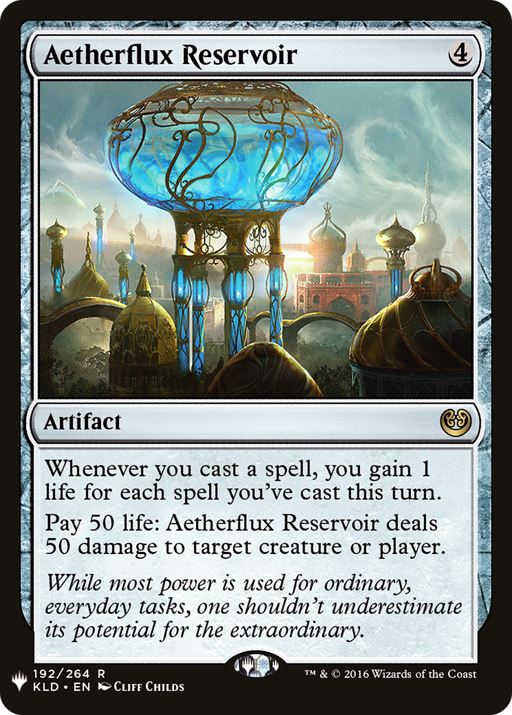 Aetherflux Reservoir (LIST-192) [Mystery Booster] The List MTG Single Wizards of the Coast
