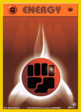 Fighting Energy (106/111) 1st Edition [Vintage: Neo Genesis] Pokemon Single Pokémon