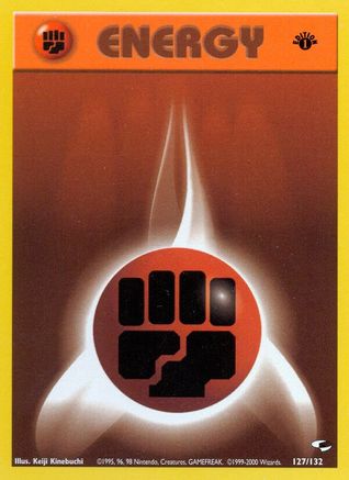 Fighting Energy (127/132) 1st Edition [Vintage: Gym Heroes] Pokemon Single Pokémon