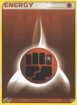 Fighting Energy (105/109) Reverse Holofoil [EX: Ruby & Sapphire] Pokemon Single Pokémon