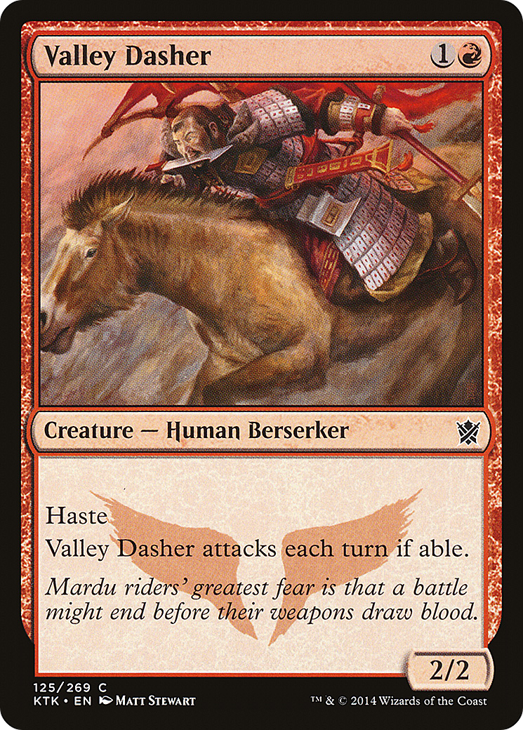 Valley Dasher (KTK-125) [Khans of Tarkir] Foil MTG Single Wizards of the Coast