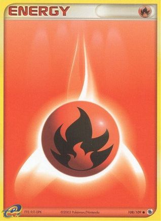 Fire Energy (108/109) Reverse Holofoil [EX: Ruby & Sapphire] Pokemon Single Pokémon