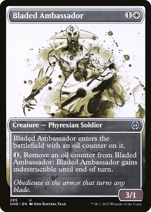 Bladed Ambassador (ONE-285) [Phyrexia: All Will Be One] (Showcase) MTG Single Wizards of the Coast