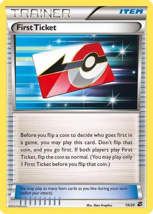 First Ticket (19/20) Holofoil [BW: Dragon Vault] Pokemon Single Pokémon
