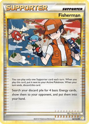 Fisherman (92/123) [HGSS: Base Set] Pokemon Single Pokémon