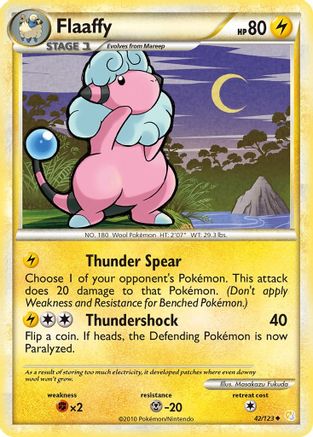 Flaaffy (42/123) Reverse Holofoil [HGSS: Base Set] Pokemon Single Pokémon
