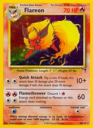 Flareon (/110) Reverse Holofoil [Vintage: Legendary Collection] Pokemon Single Pokémon