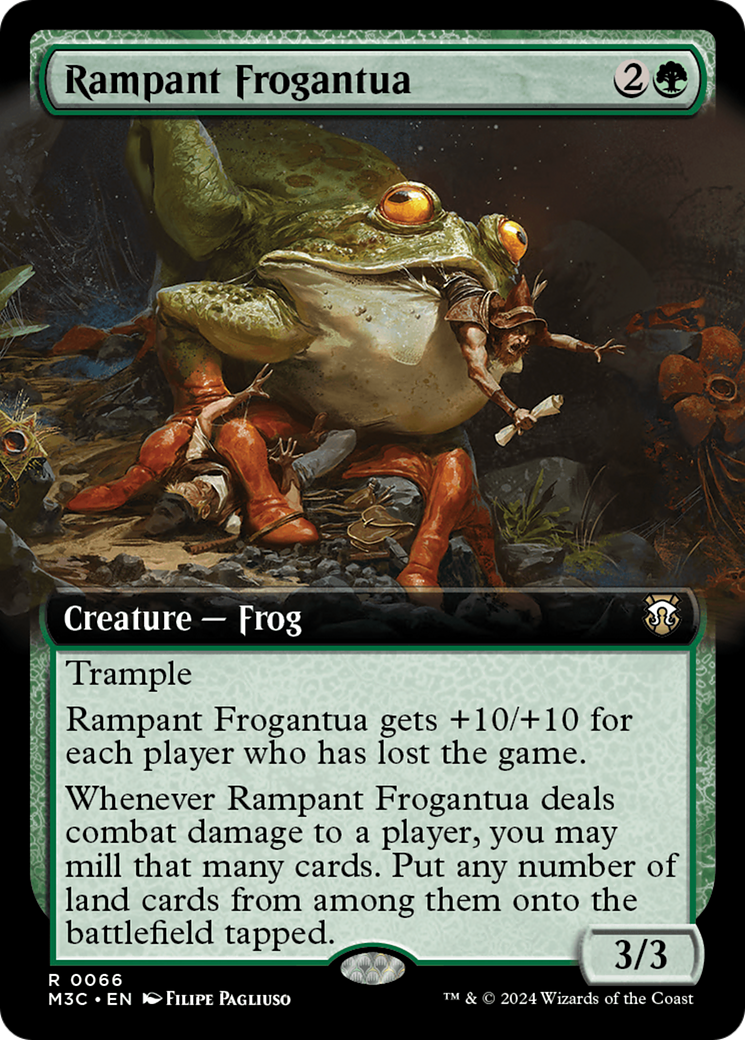 Rampant Frogantua (Extended Art) [Modern Horizons 3 Commander] MTG Single Magic: The Gathering