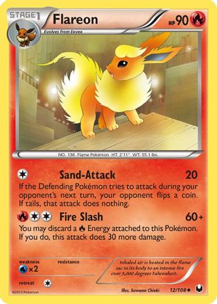 Flareon (/108) Reverse Holofoil [BW: Dark Explorers] Pokemon Single Pokémon