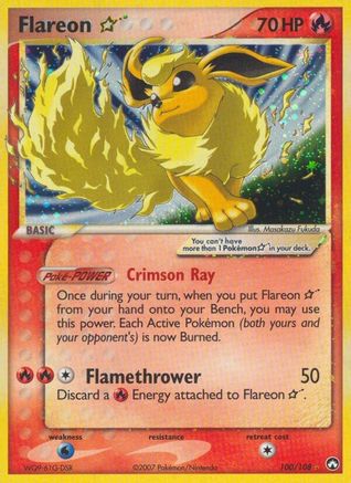 Flareon Star (/108) Holofoil [EX: Power Keepers] Pokemon Single Pokémon