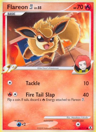 Flareon E4 (60/111) Reverse Holofoil [Platinum: Rising Rivals] Pokemon Single Pokémon