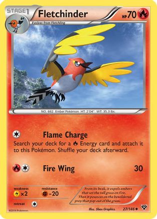 Fletchinder (/146) Reverse Holofoil [XY: Base Set] Pokemon Single Pokémon