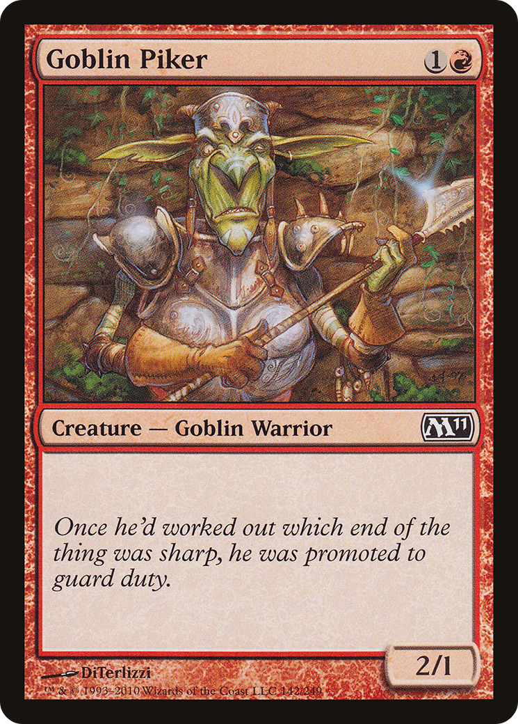 Goblin Piker (M11-142) [Magic 2011] Foil MTG Single Wizards of the Coast