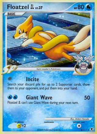 Floatzel GL (/111) Holofoil [Platinum: Rising Rivals] Pokemon Single Pokémon