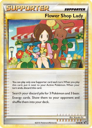 Flower Shop Lady (74/90) Reverse Holofoil [HGSS: Undaunted] Pokemon Single Pokémon