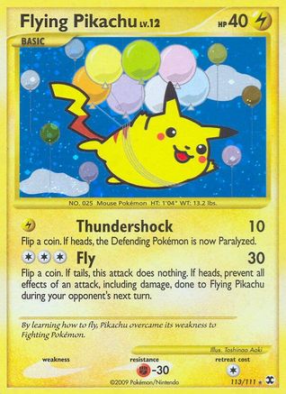 Flying Pikachu (/111) Holofoil [Platinum: Rising Rivals] Pokemon Single Pokémon