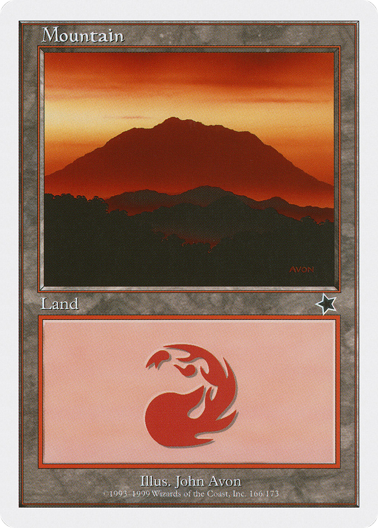Mountain (S99-166) [Misc] Starter 1999 MTG Single Wizards of the Coast