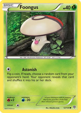 Foongus (/135) [BW: Plasma Storm] Pokemon Single Pokémon