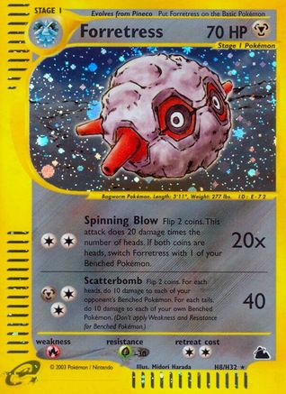Forretress (H8) (/144) Holofoil [Vintage: Skyridge] Pokemon Single Pokémon