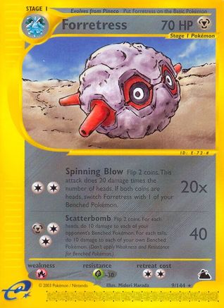 Forretress (9) (/144) [Vintage: Skyridge] Pokemon Single Pokémon