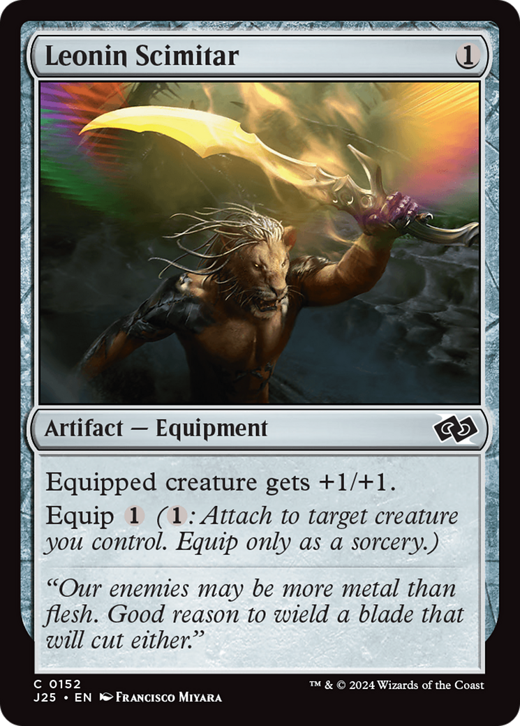 Leonin Scimitar (J25-152) [Foundations Jumpstart] MTG Single Wizards of the Coast