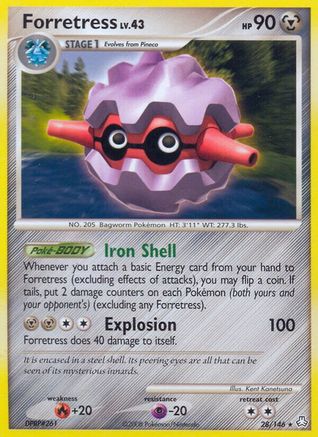 Forretress (/146) Reverse Holofoil [DP: Legends Awakened] Pokemon Single Pokémon