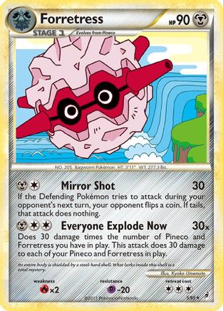 Forretress (/95) Reverse Holofoil [HGSS: Call of Legends] Pokemon Single Pokémon
