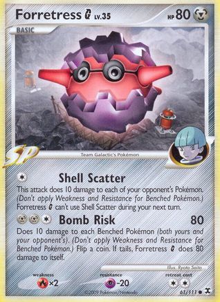 Forretress G (/111) Reverse Holofoil [Platinum: Rising Rivals] Pokemon Single Pokémon