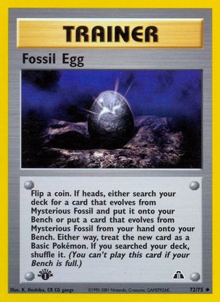 Fossil Egg (72/75) 1st Edition [Vintage: Neo Discovery] Pokemon Single Pokémon