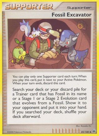 Fossil Excavator (/100) Reverse Holofoil [DP: Majestic Dawn] Pokemon Single Pokémon