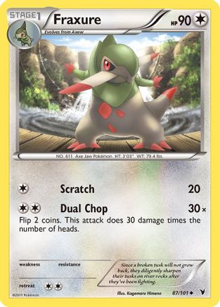 Fraxure (/101) Reverse Holofoil [BW: Noble Victories] Pokemon Single Pokémon