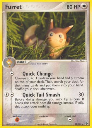 Furret (22/109) [EX: Team Rocket Returns] Pokemon Single Pokémon