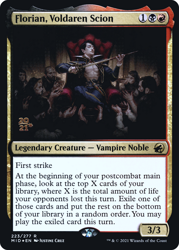 Florian, Voldaren Scion (PRE-223) [Innistrad: Midnight Hunt Promos] Foil MTG Single Wizards of the Coast
