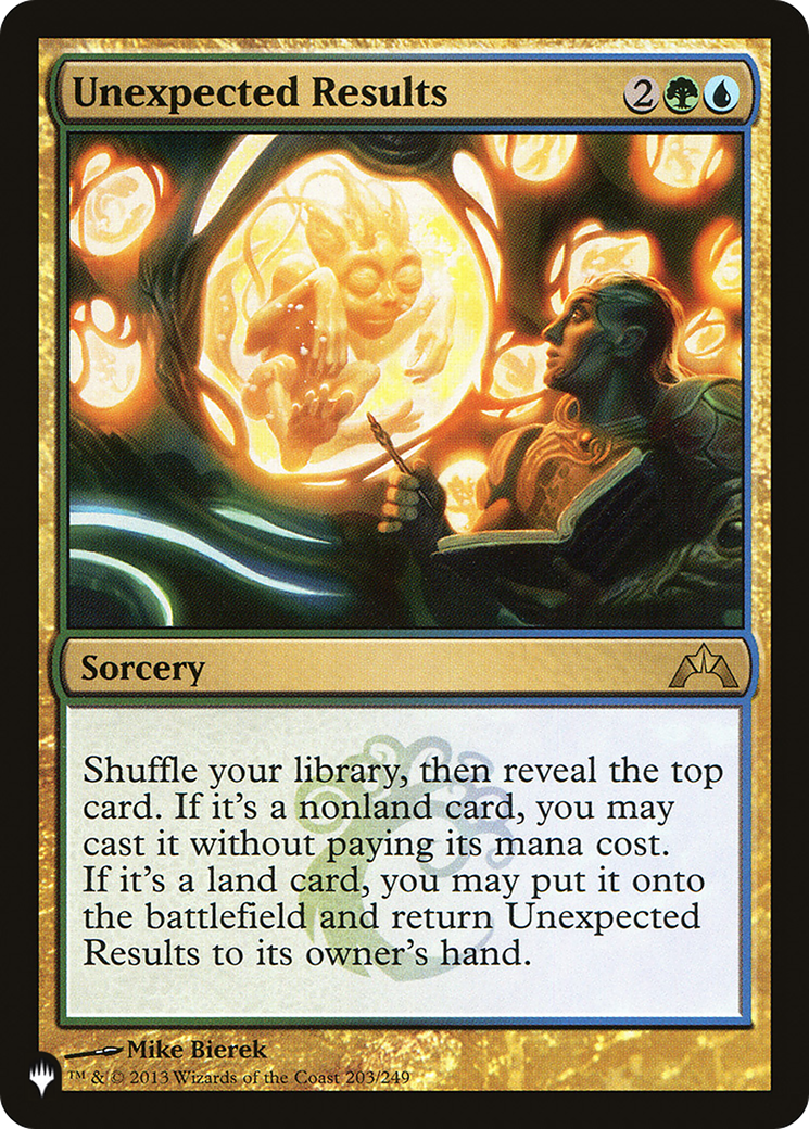 Unexpected Results (LIST-GTC-203) [Mystery Booster] The List MTG Single Wizards of the Coast